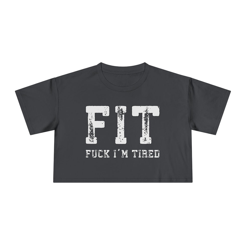 Thumbnail: Crop Top Tee for Women - F* I'm Tired