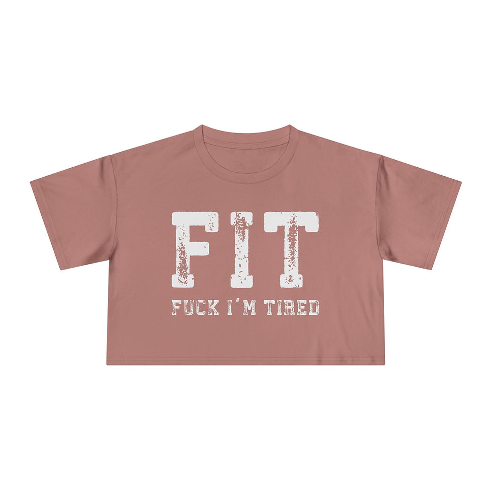 Thumbnail: Crop Top Tee for Women - F* I'm Tired