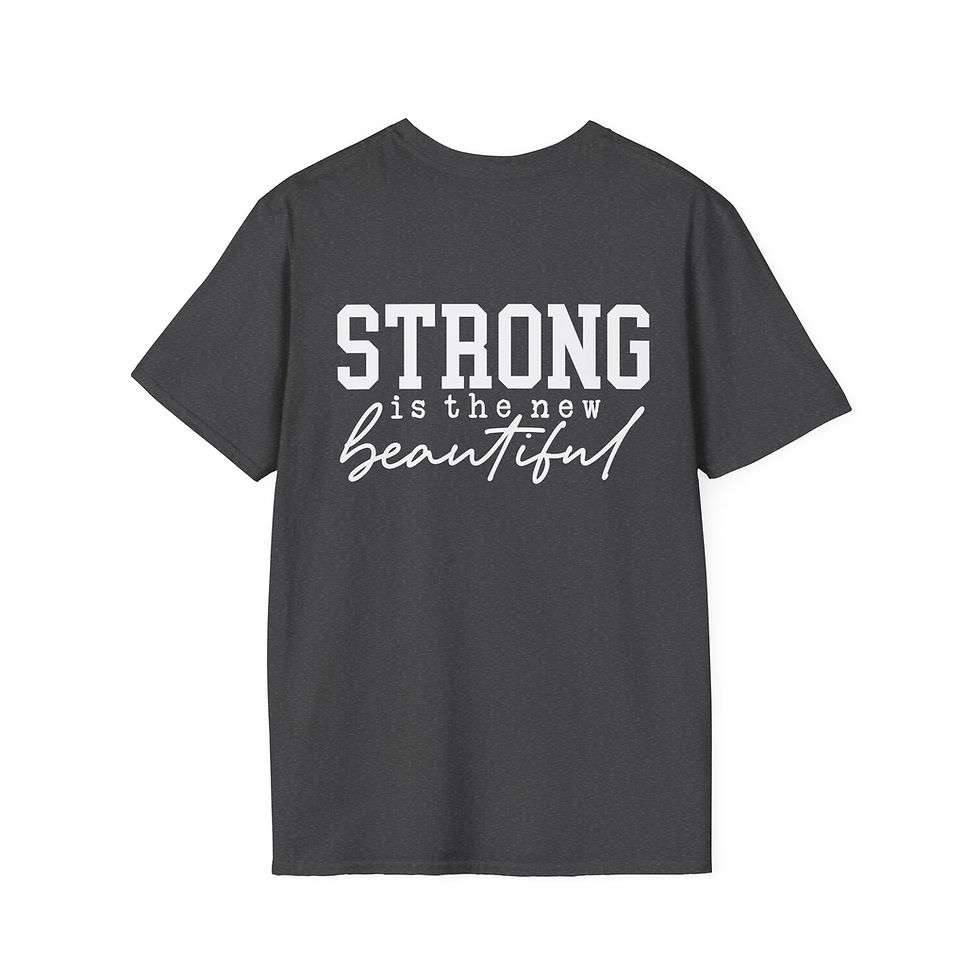 Thumbnail: Fitness T-Shirt - Strong is Beautiful Design