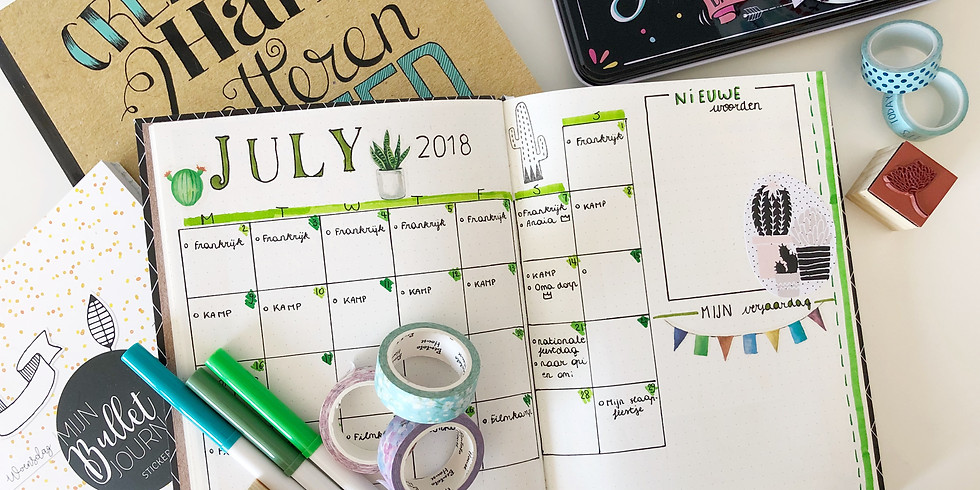 TIENER 10-15jaar Workshop Handletteren / Bullet Journal