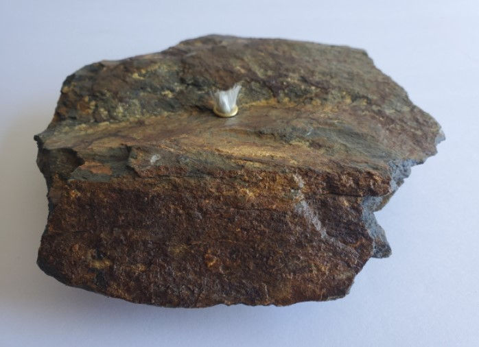 Thumbnail: Grey/Brown  Slate Rock Candle - 1 wick