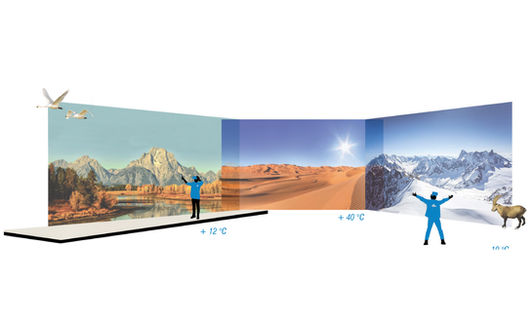 Complete immersion using VR landscape experience