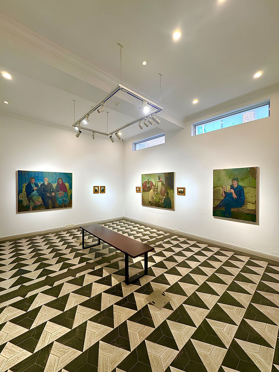 Ajea's recent solo exhibition at Numaish Gah Gallery