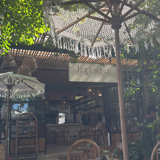 Kopi Susu café in Lombok, a popular spot for artisan coffee, breakfast, and relaxed tropical dining