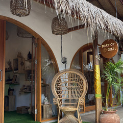boutique soap shop tropical entrance gili islands shopping lombok