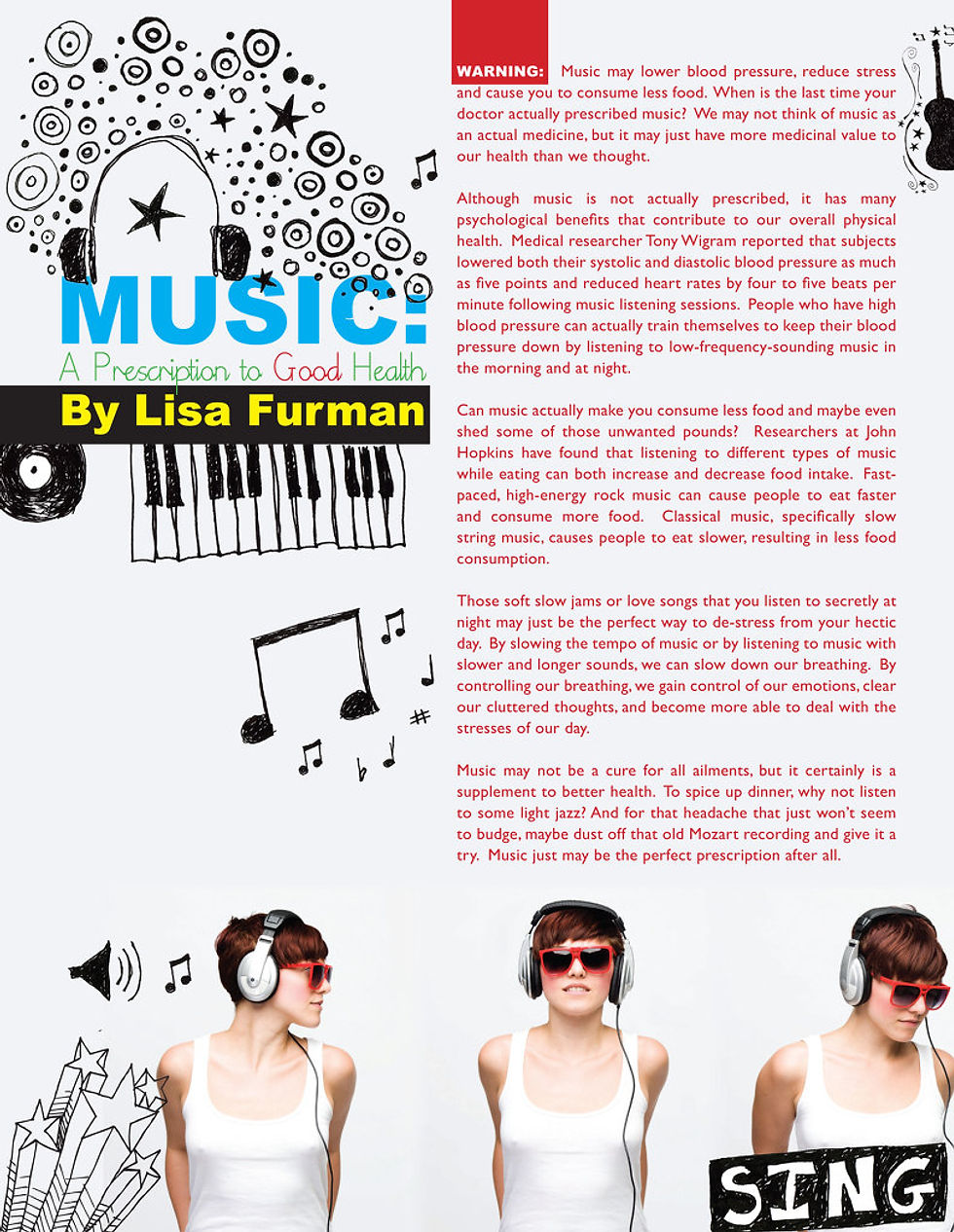 Music - one page article