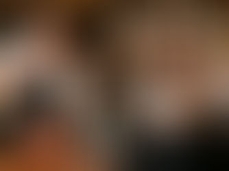 Split-screen of a male bartender stirring a cocktail in a mixing glass and a female bartender shaking a cocktail with both hands on a shaker.