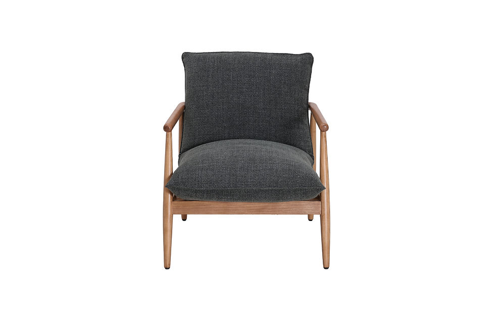 Thumbnail: Jennie Armchair – low front view showing deep Alpine Teal seat cushion