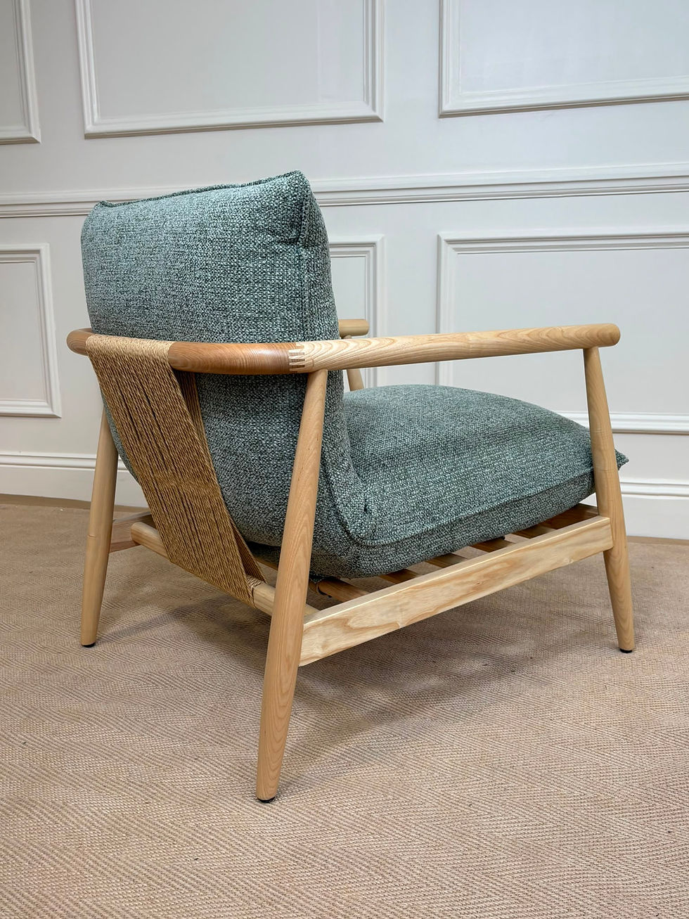 Thumbnail: Sage green textured armchair