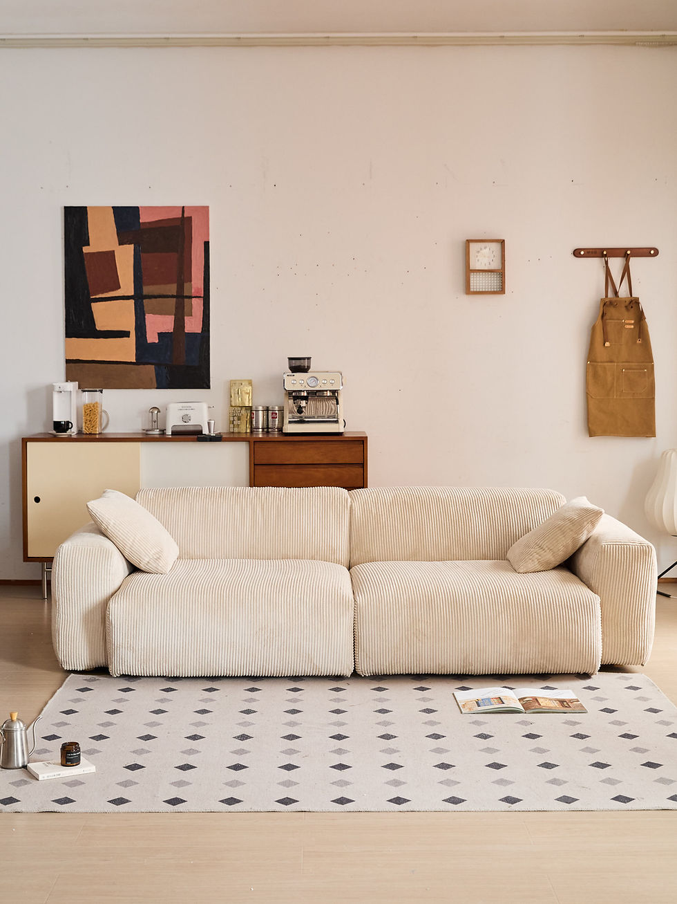 Thumbnail: Oscar 3 Seater Corduroy Sofa