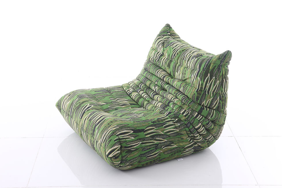 Thumbnail: dune lounge chair electric green - side view
