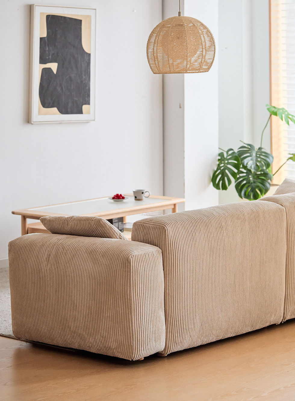 Thumbnail: Oscar 3 Seater Corduroy Sofa