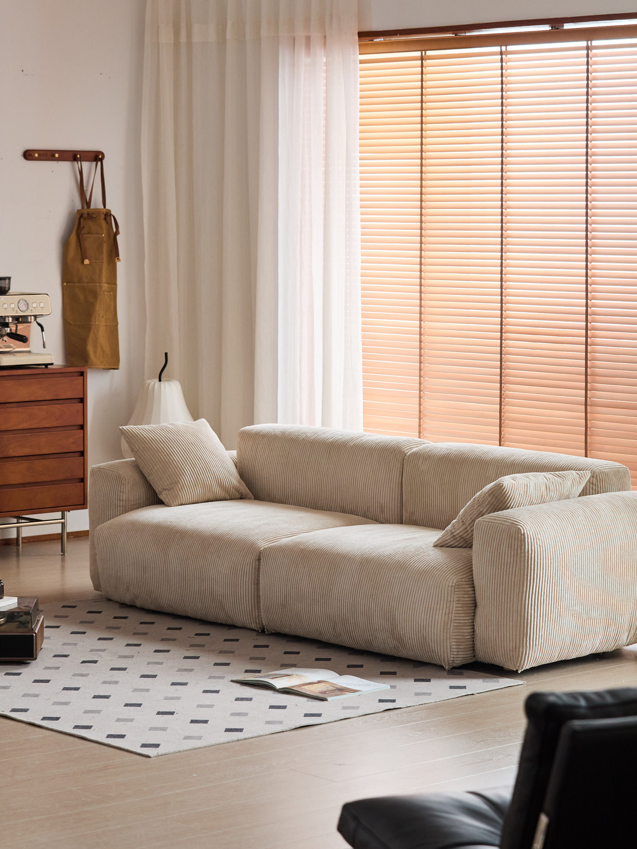 Oscar 3 Seater Corduroy Sofa