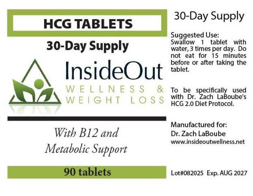 oral prescription HCG tablets 30 day supply