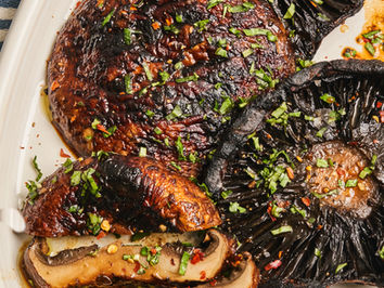 HCG Diet Recipe: Garlic Herb Portobello Mushroom “Steak"