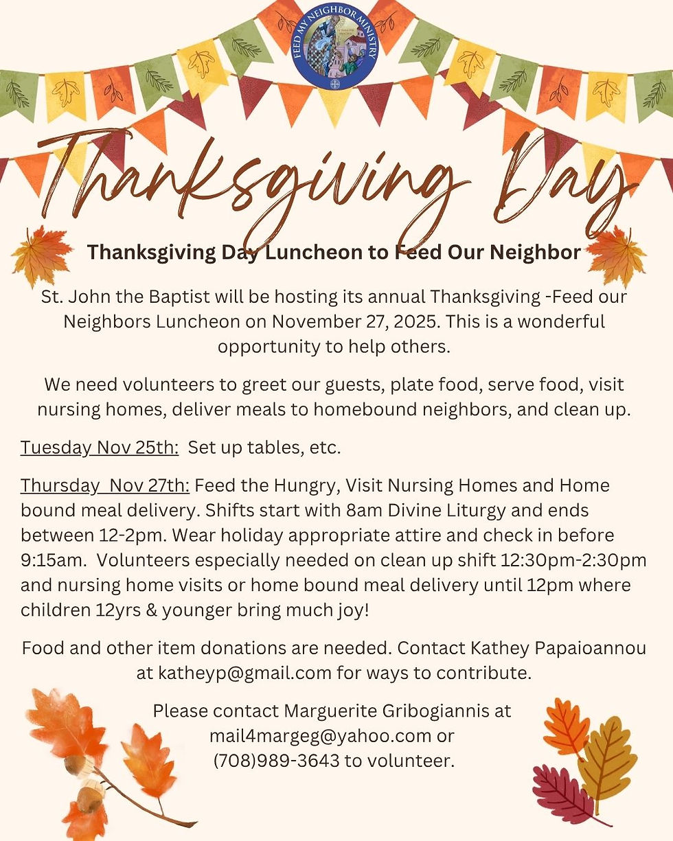 Thanksgiving Day Feed My Neighbor