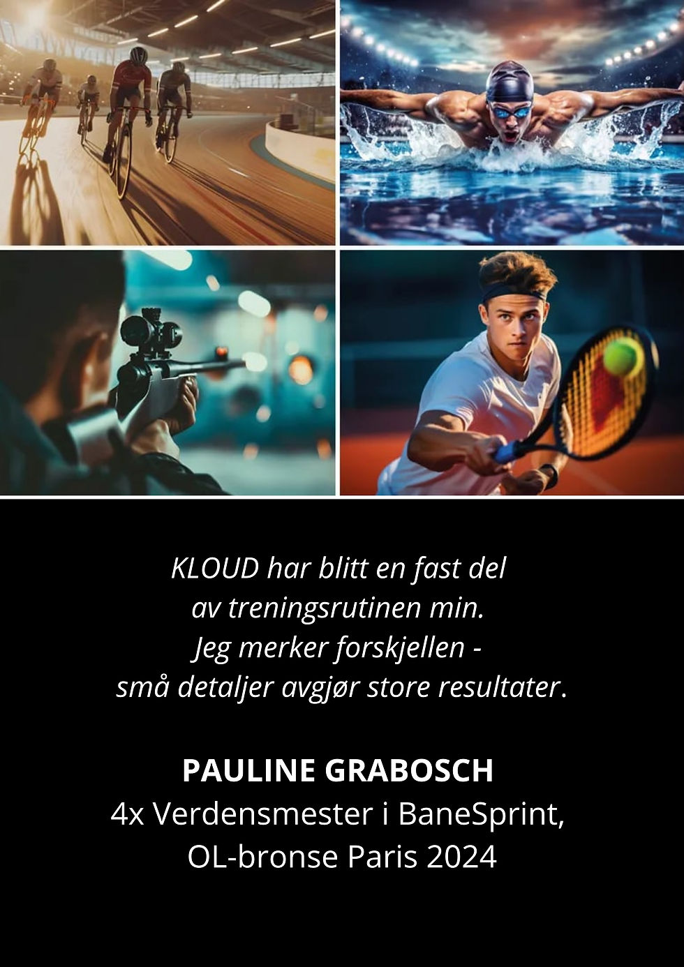 "KLOUD har blitt en fast del av treningsrutinen min. Jeg merker forskjellen - små detaljeg avgjør store resultater" - Pauline