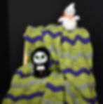 Thumbnail: Halloween Blanket - Green & Purple