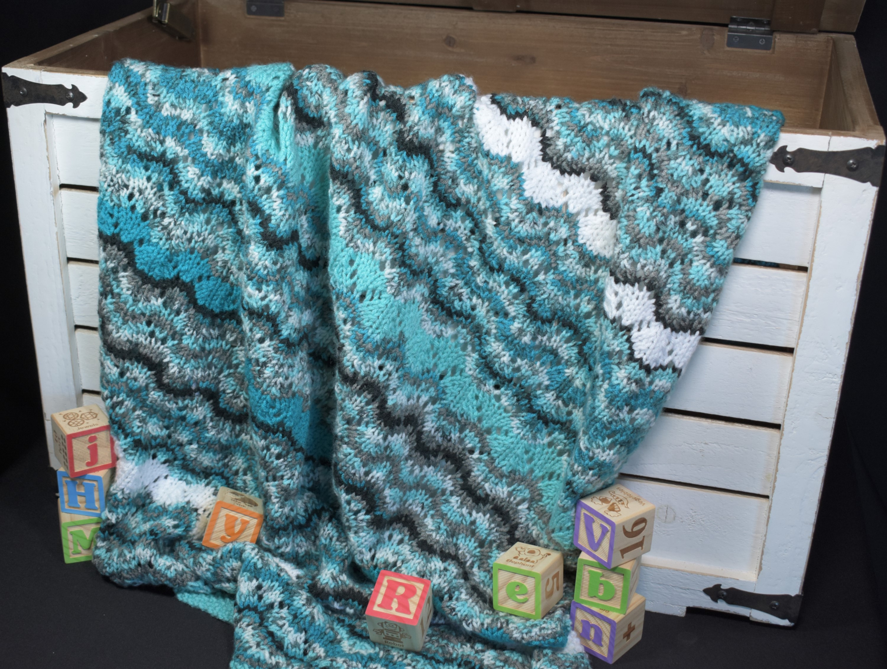 Rippling Waves Baby Blanket
