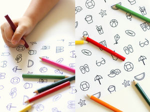 דף צביעה קיצי