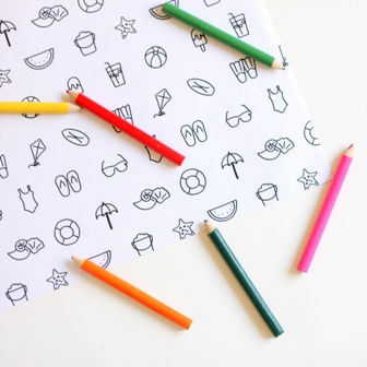 דף צביעה קיצי