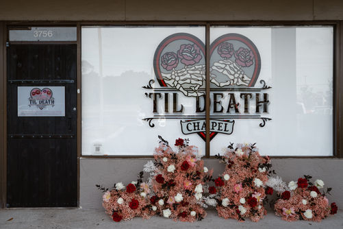 Outside Door of 'Til Death Chapel Orlando Florida