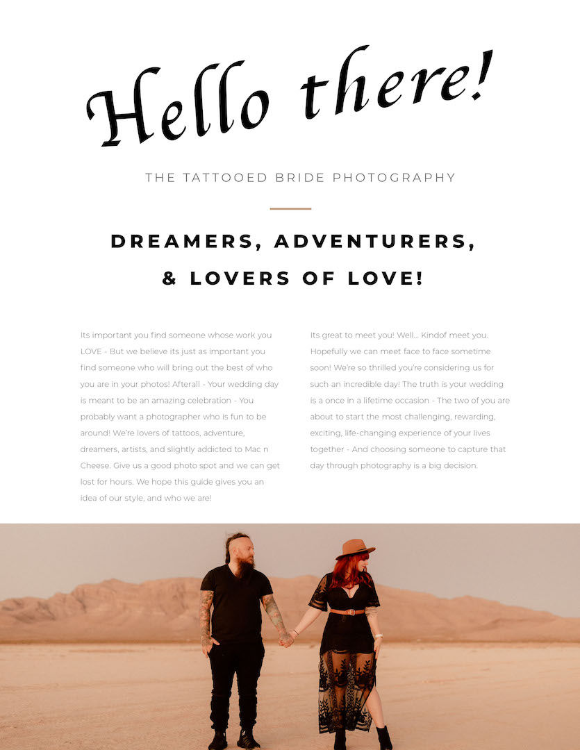 2020 Wedding Catalog: The Tattooed Bride Photography 