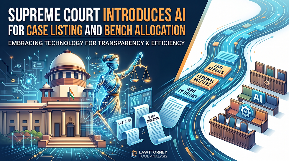SUPREME COURT INTRODUCES AI FOR CASE LISTING AND BENCH ALLOCATION