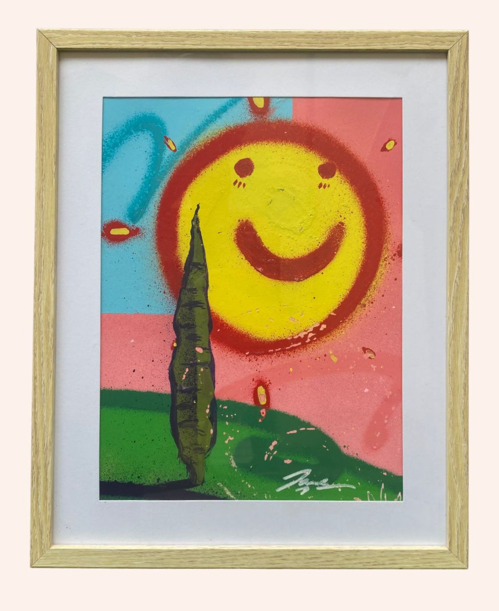 Framed Happy Sun | James Vega | original