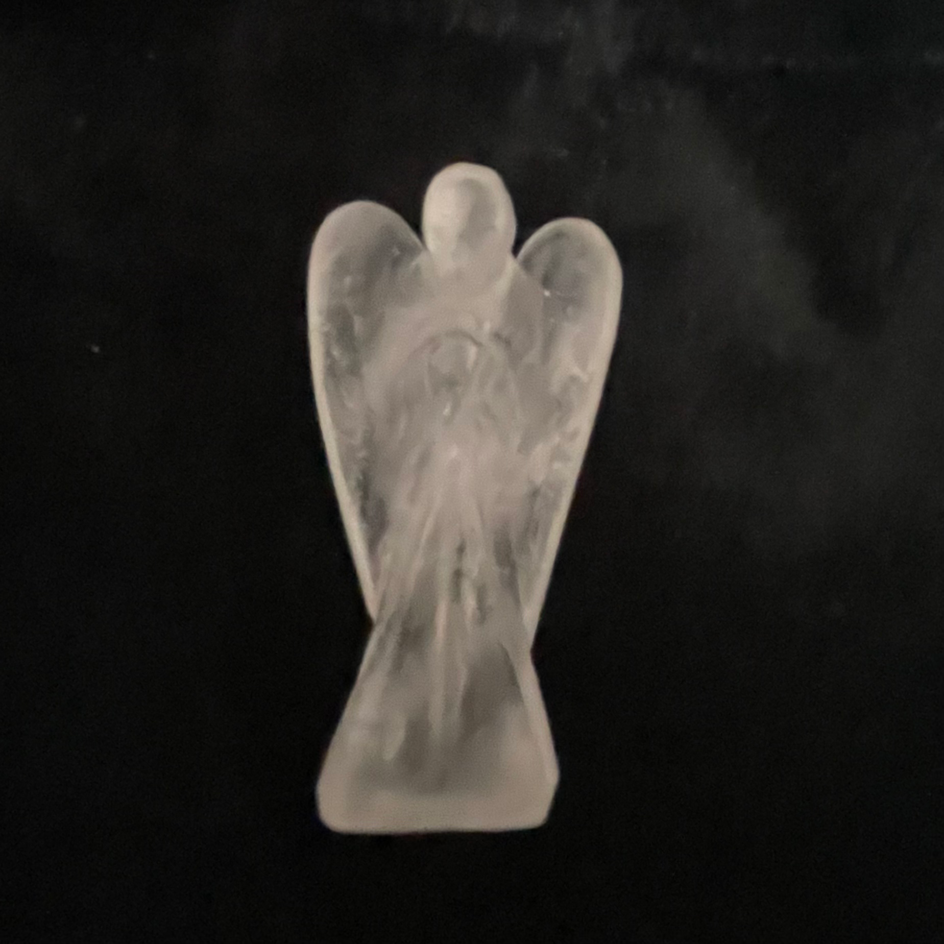 Clear Quartz Angel Figurine 