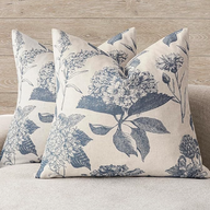 Linen Floral Vintage Throw Pillow Covers Neutral Accent 