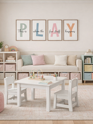 Calm & Organized Playroom Design