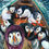 Thumbnail: Grace Darling is a puffin rescuing a boat full of puffins, painting. stormy night