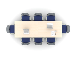 Conference Room Table and Seating