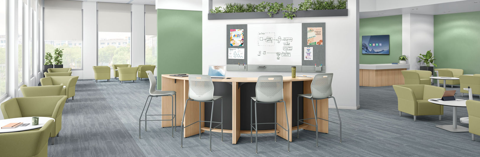 Library Tables and Chairs
