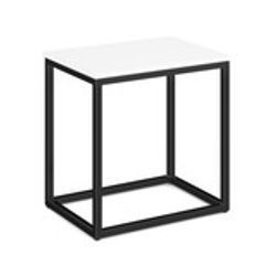 Lenox White Quartz End Table