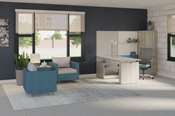 Hon Adjustable Office with Lounge
