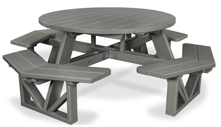 Octagon Picnic Table Gray