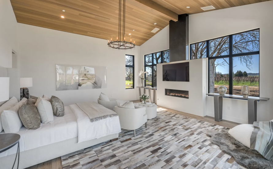 Interior image of primary bedroom