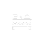Icon für Events und Feiern – drei Personen unter Lichterkette, Symbol für private Veranstaltungen, Sommerfeste und Partys.