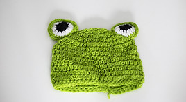 Bonnet de grenouille pour séance photo nouveau-né