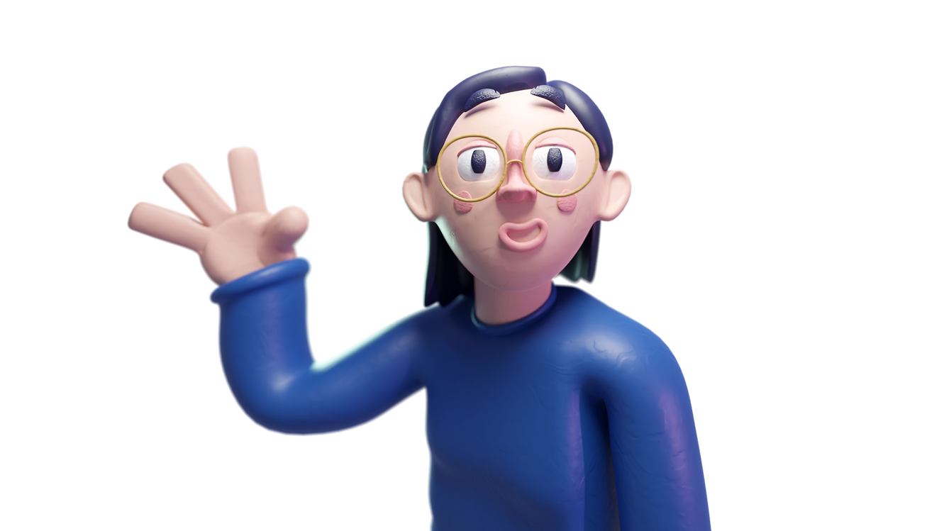 autoritratto, 3D, blender