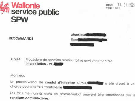Convocation procédure d'amende administrative