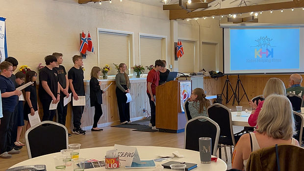 Poulsbo Rotary Club meeting presentation by Kidzz Helping Kidzz.JPG