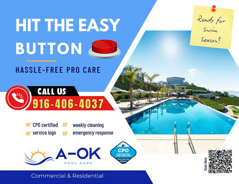Commercial pool service promotion