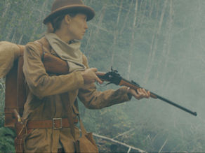 June Dietrich in the revenge western movie A Reckoning