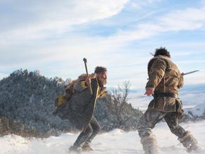 Kevin Makely and Todd A. Robinson in the revenge western film Any Bullet Will Do