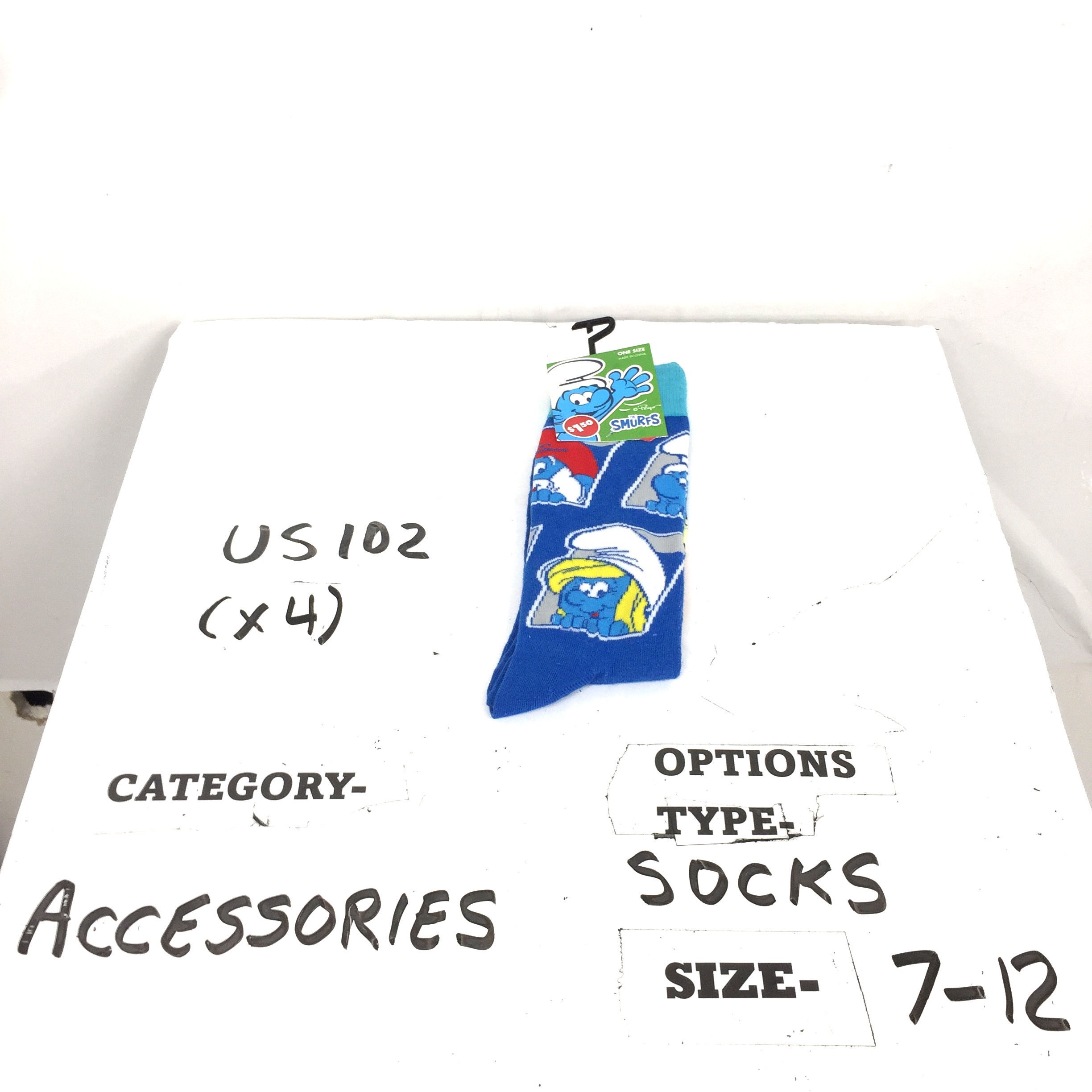Adult socks -fits shoe size 7-12