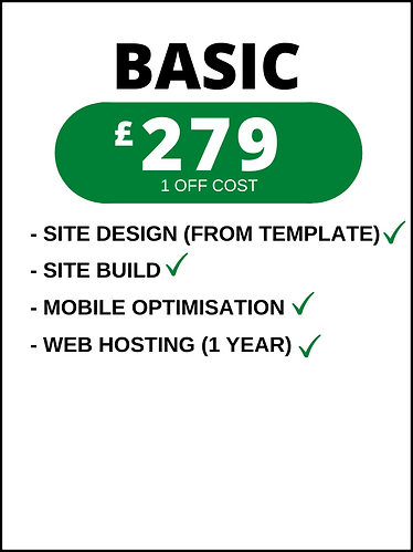 Performer website pricing