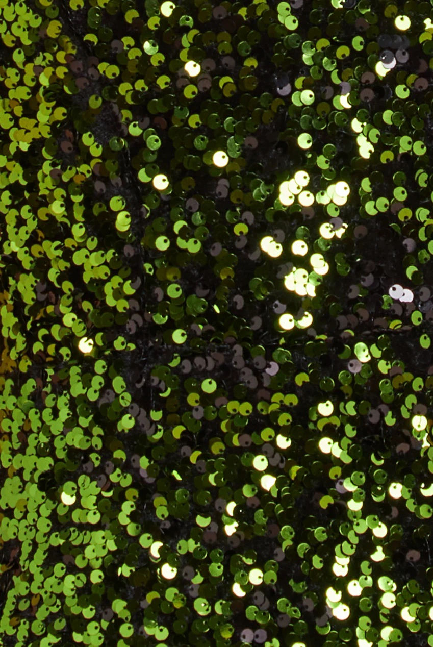 Thumbnail: Goddiva Sequin Velvet Bardot Evening Dress